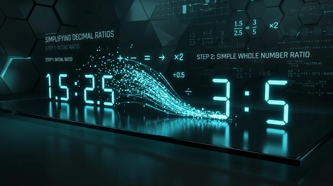 How to Simplify Ratios With Decimals